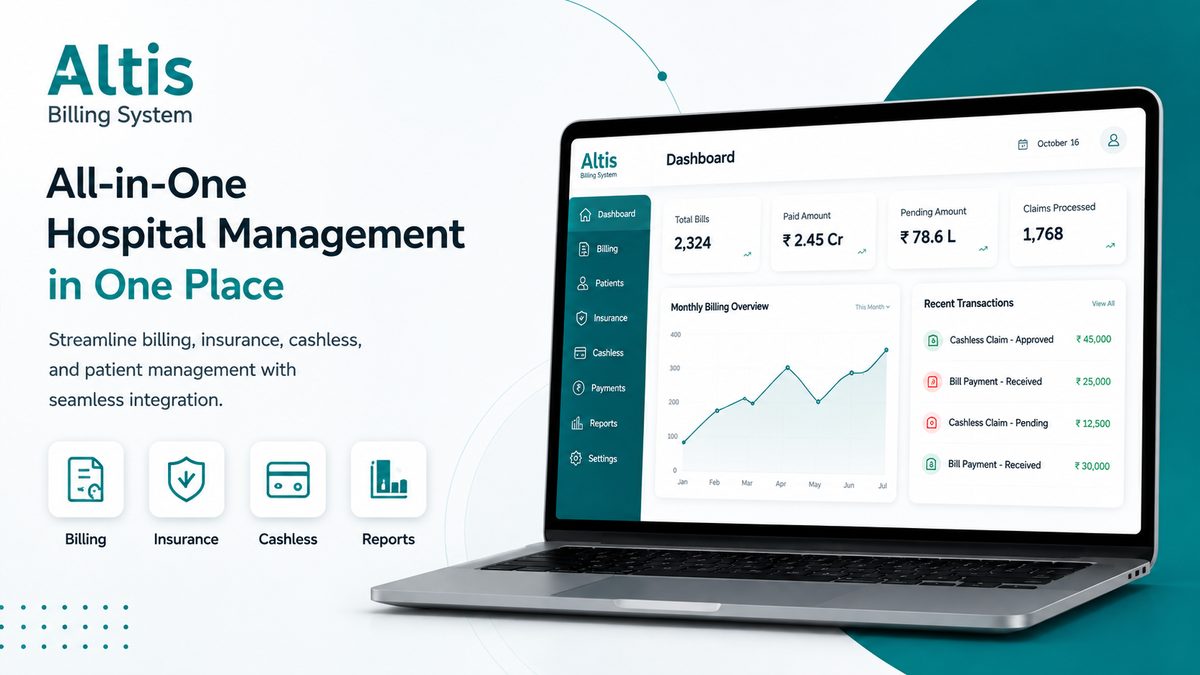 All-in-one hospital management dashboard in Altis